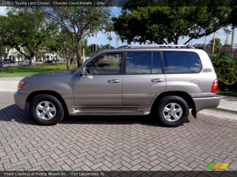 Thunder Cloud Metallic / Gray 2001 Toyota Land Cruiser