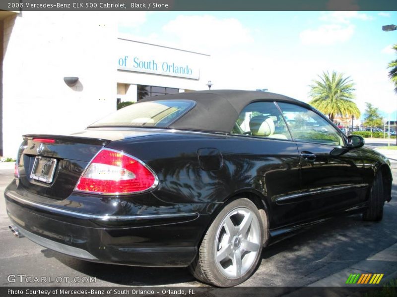 Black / Stone 2006 Mercedes-Benz CLK 500 Cabriolet