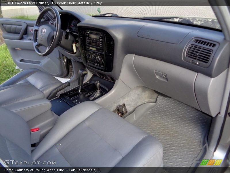 Thunder Cloud Metallic / Gray 2001 Toyota Land Cruiser