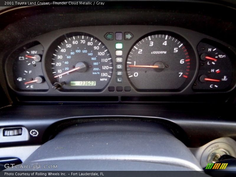Thunder Cloud Metallic / Gray 2001 Toyota Land Cruiser