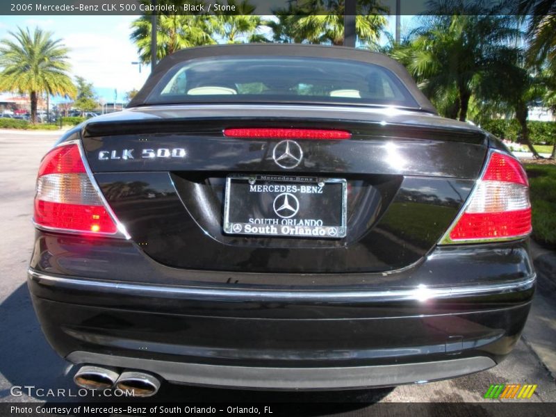 Black / Stone 2006 Mercedes-Benz CLK 500 Cabriolet