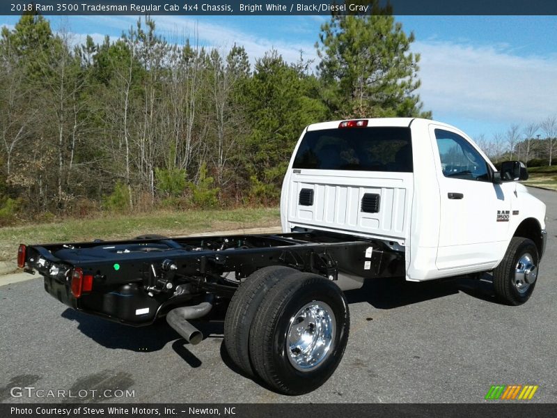 Bright White / Black/Diesel Gray 2018 Ram 3500 Tradesman Regular Cab 4x4 Chassis