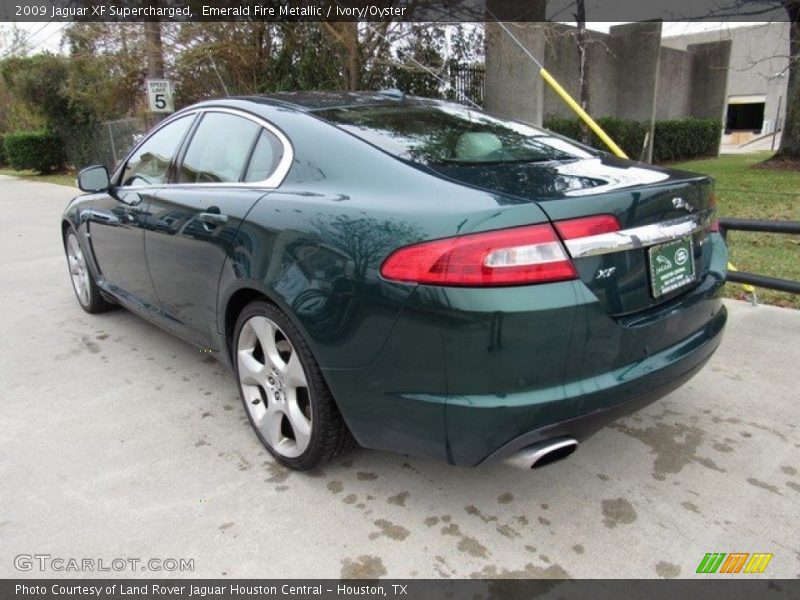 Emerald Fire Metallic / Ivory/Oyster 2009 Jaguar XF Supercharged