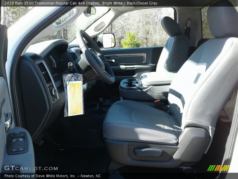 Bright White / Black/Diesel Gray 2018 Ram 3500 Tradesman Regular Cab 4x4 Chassis