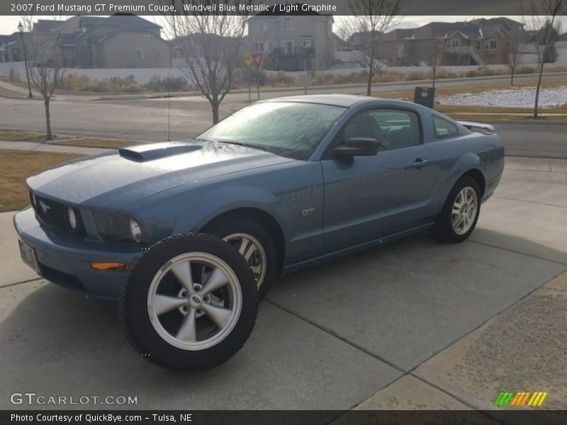 Windveil Blue Metallic / Light Graphite 2007 Ford Mustang GT Premium Coupe