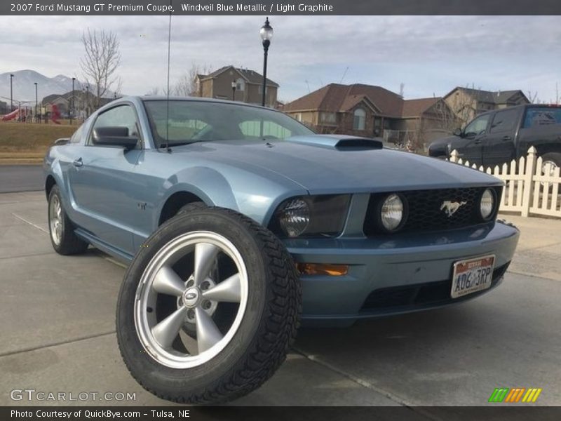 Windveil Blue Metallic / Light Graphite 2007 Ford Mustang GT Premium Coupe