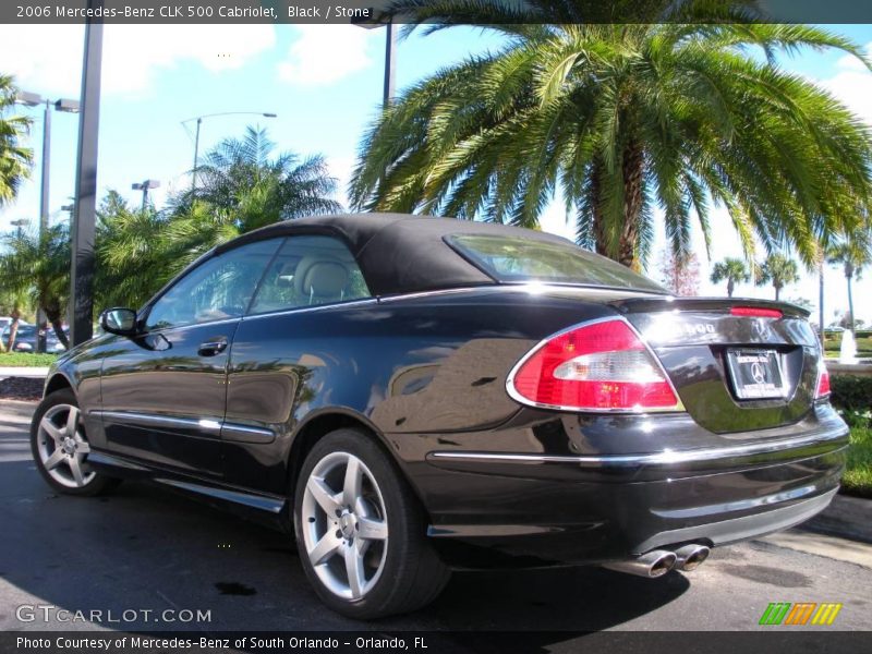Black / Stone 2006 Mercedes-Benz CLK 500 Cabriolet