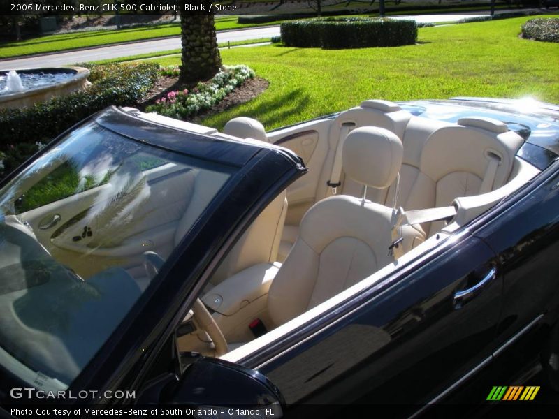 Black / Stone 2006 Mercedes-Benz CLK 500 Cabriolet
