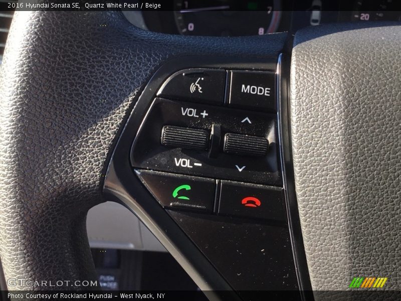 Quartz White Pearl / Beige 2016 Hyundai Sonata SE