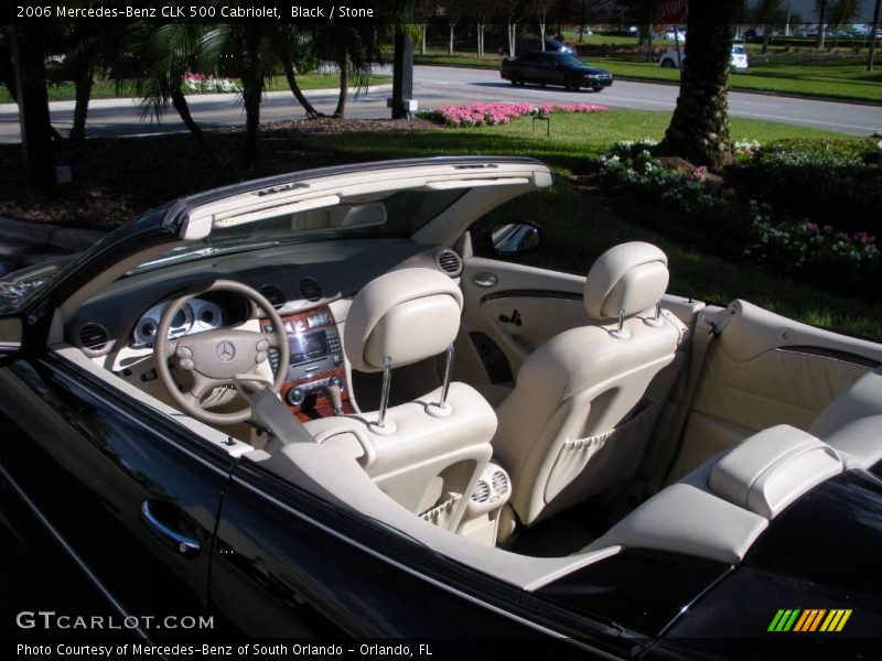 Black / Stone 2006 Mercedes-Benz CLK 500 Cabriolet