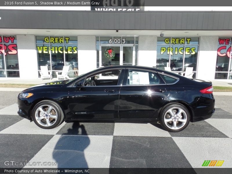 Shadow Black / Medium Earth Gray 2016 Ford Fusion S
