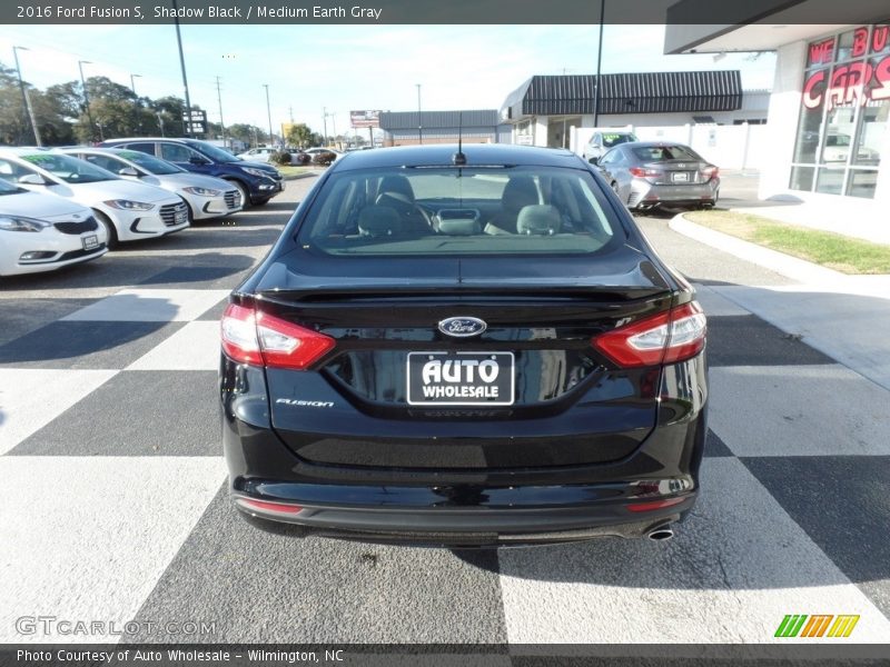 Shadow Black / Medium Earth Gray 2016 Ford Fusion S
