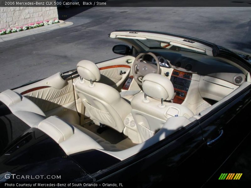 Black / Stone 2006 Mercedes-Benz CLK 500 Cabriolet