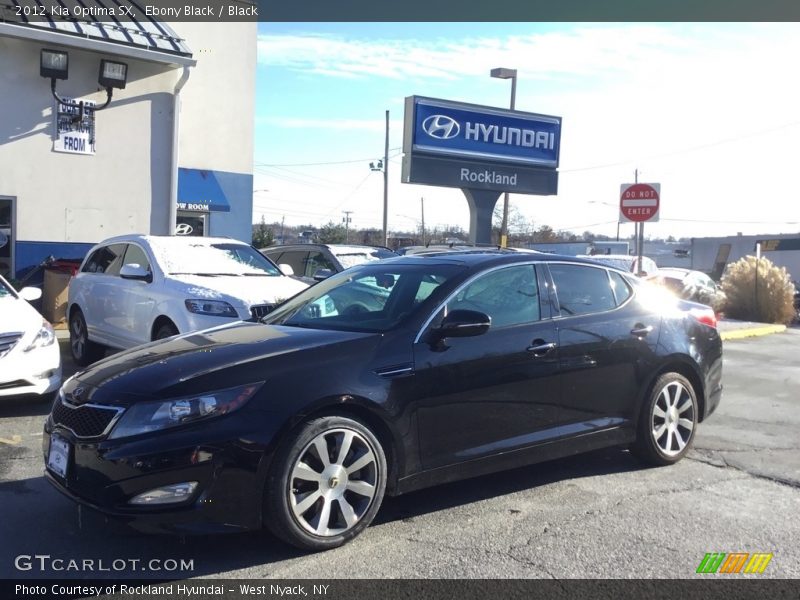 Ebony Black / Black 2012 Kia Optima SX