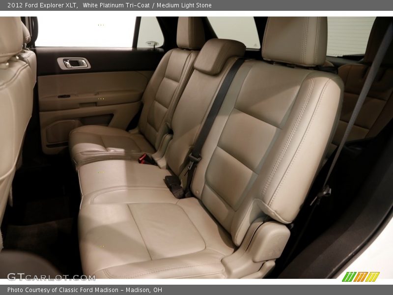 White Platinum Tri-Coat / Medium Light Stone 2012 Ford Explorer XLT