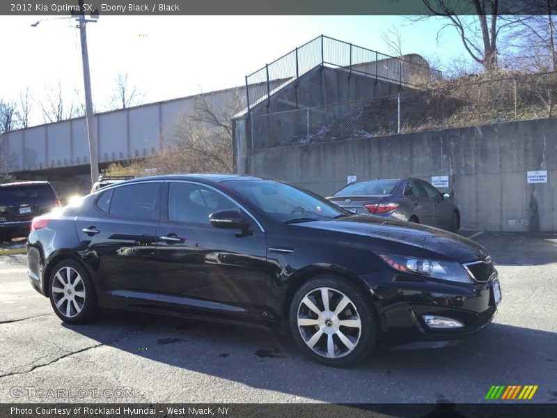 Ebony Black / Black 2012 Kia Optima SX