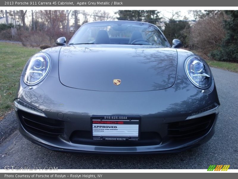 Agate Grey Metallic / Black 2013 Porsche 911 Carrera 4S Cabriolet