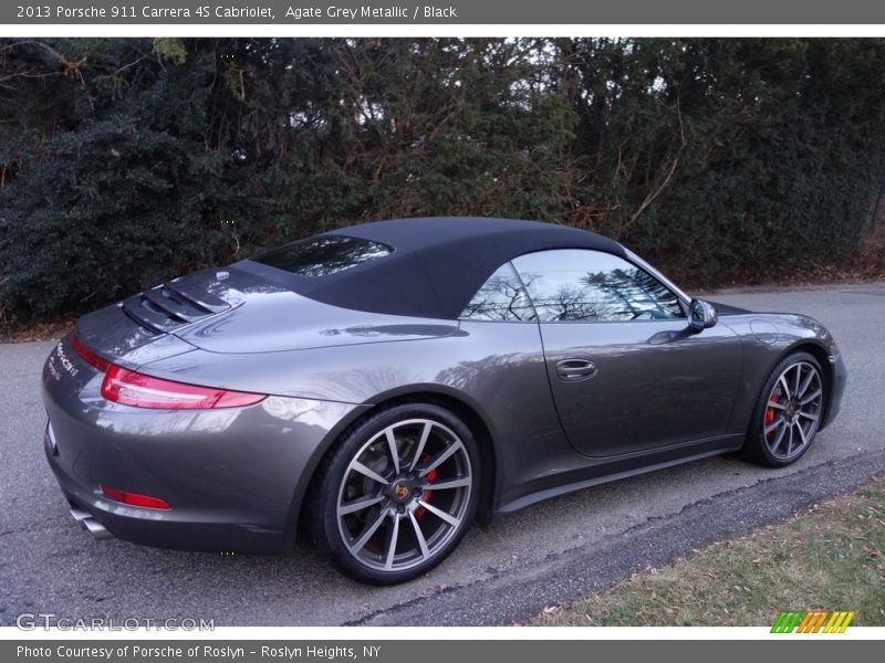 Agate Grey Metallic / Black 2013 Porsche 911 Carrera 4S Cabriolet