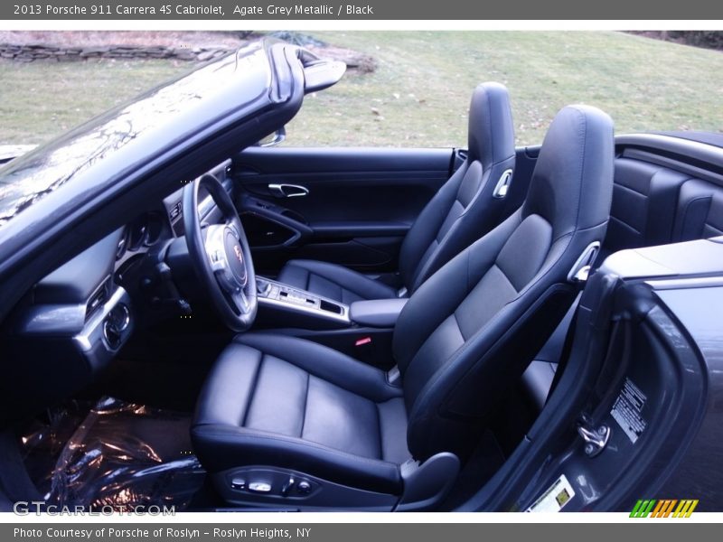 Agate Grey Metallic / Black 2013 Porsche 911 Carrera 4S Cabriolet