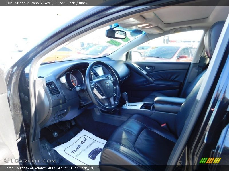 Super Black / Black 2009 Nissan Murano SL AWD