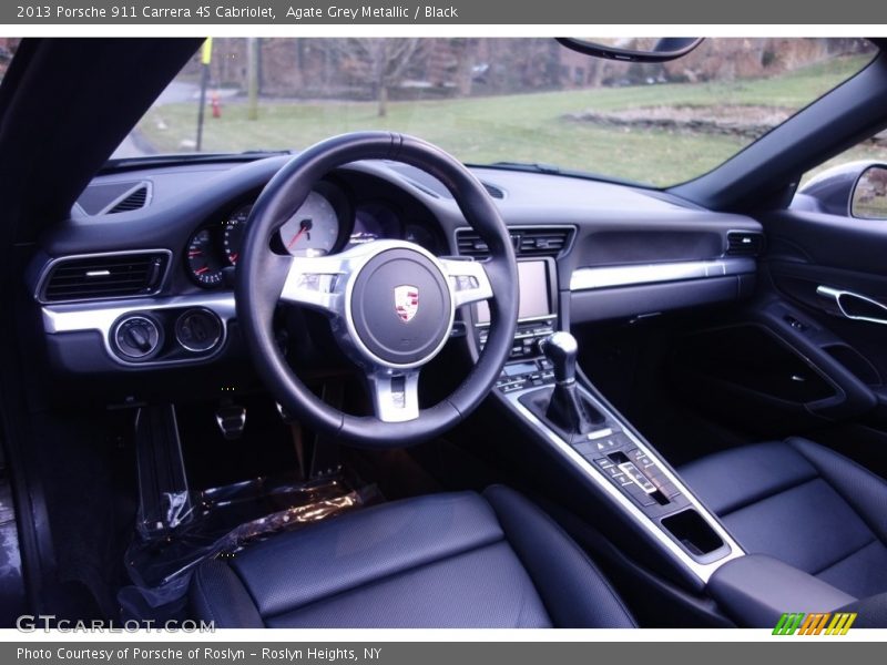 Agate Grey Metallic / Black 2013 Porsche 911 Carrera 4S Cabriolet