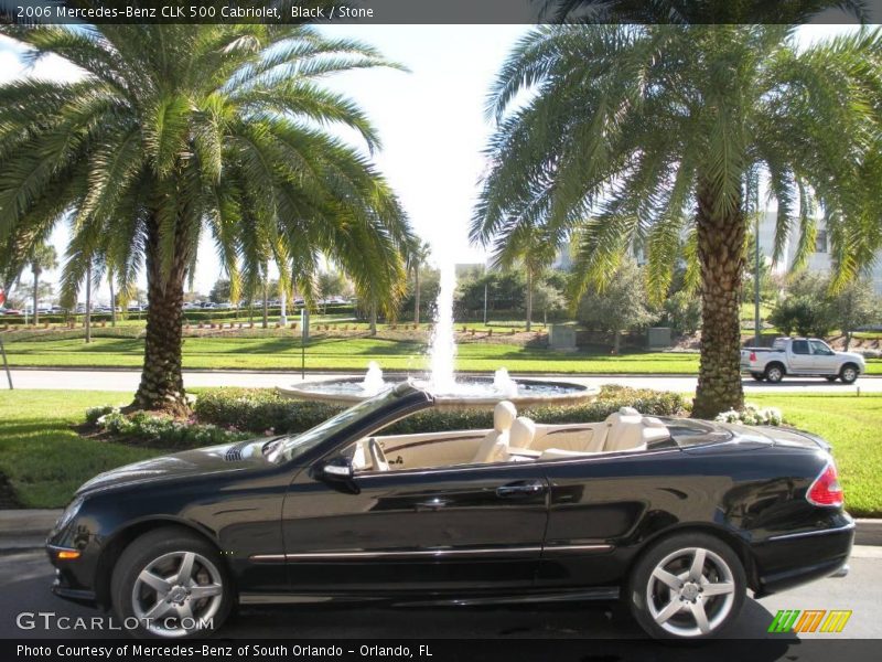 Black / Stone 2006 Mercedes-Benz CLK 500 Cabriolet