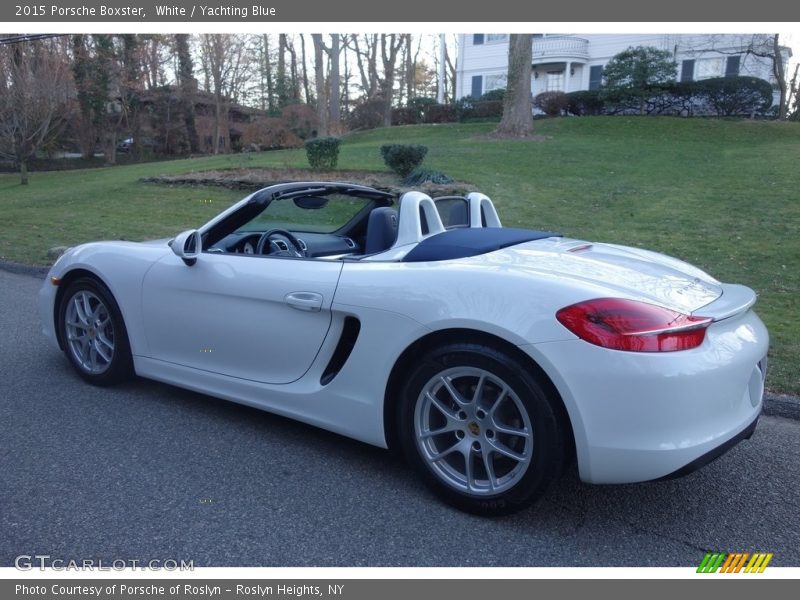 White / Yachting Blue 2015 Porsche Boxster
