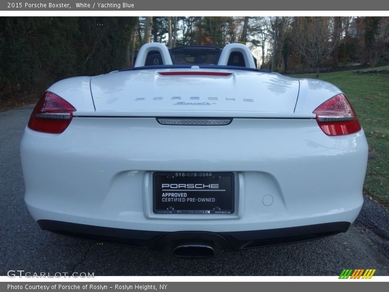 White / Yachting Blue 2015 Porsche Boxster