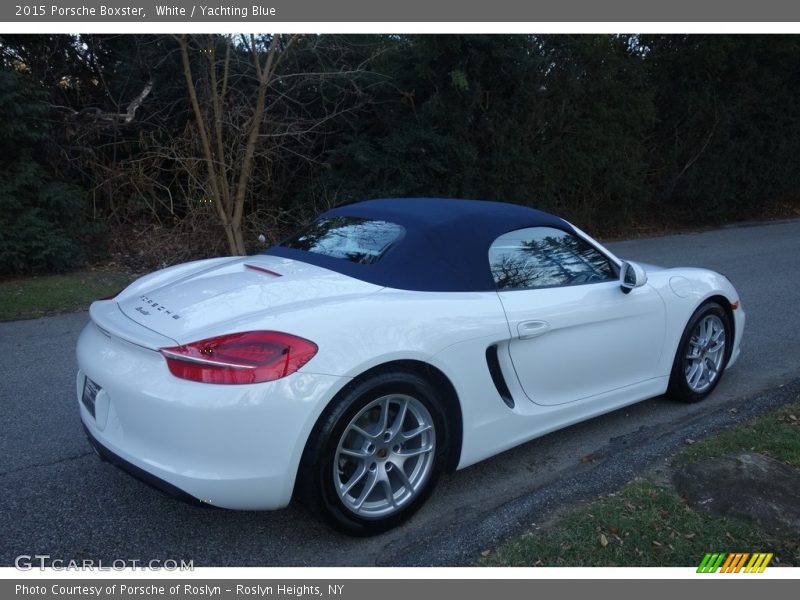 White / Yachting Blue 2015 Porsche Boxster