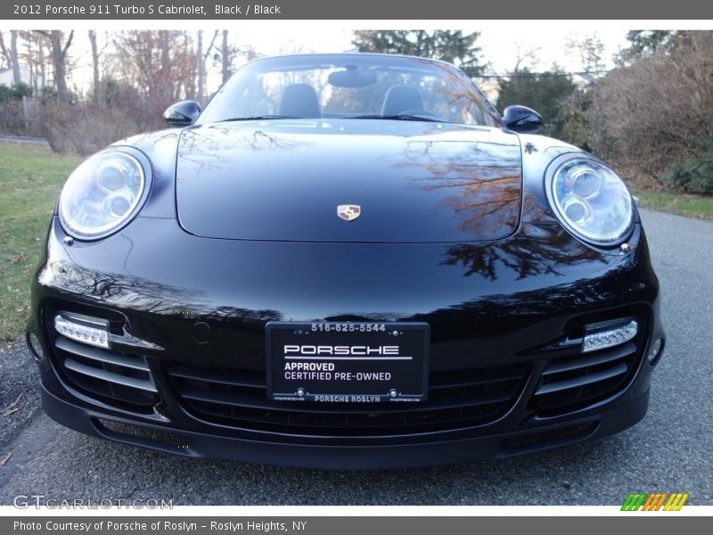 Black / Black 2012 Porsche 911 Turbo S Cabriolet