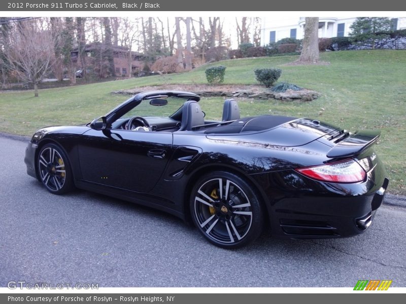 Black / Black 2012 Porsche 911 Turbo S Cabriolet
