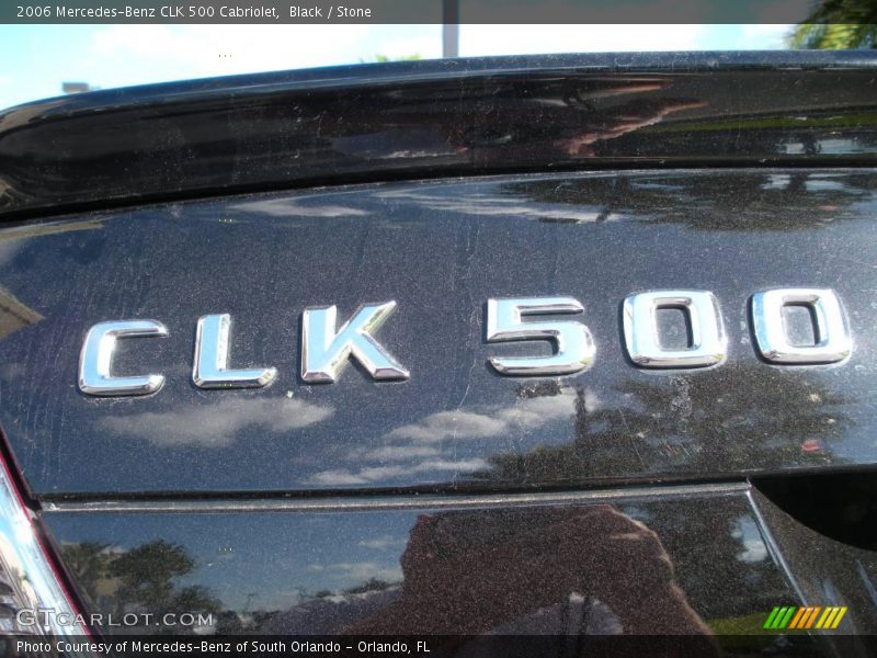 Black / Stone 2006 Mercedes-Benz CLK 500 Cabriolet