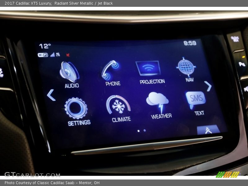 Radiant Silver Metallic / Jet Black 2017 Cadillac XTS Luxury