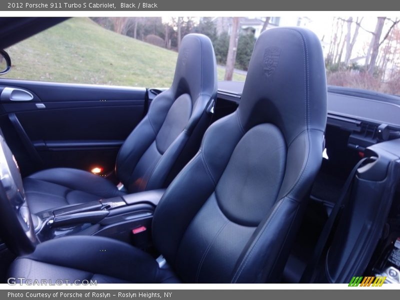 Black / Black 2012 Porsche 911 Turbo S Cabriolet
