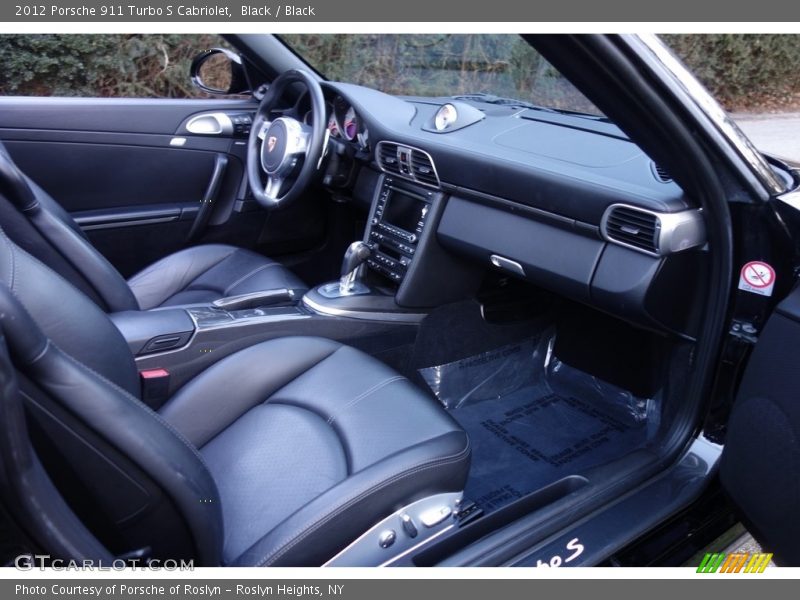 Black / Black 2012 Porsche 911 Turbo S Cabriolet