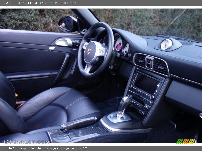 Black / Black 2012 Porsche 911 Turbo S Cabriolet