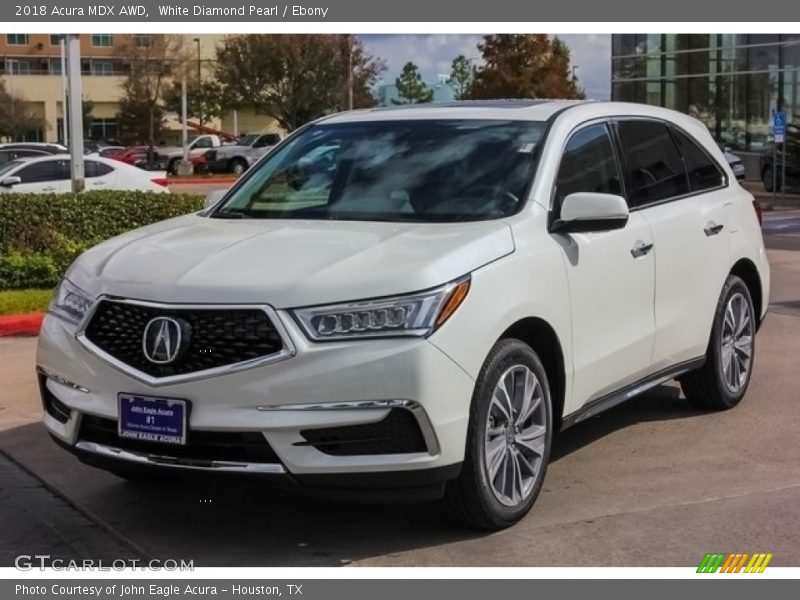 White Diamond Pearl / Ebony 2018 Acura MDX AWD