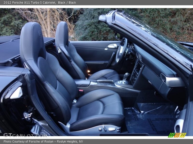 Black / Black 2012 Porsche 911 Turbo S Cabriolet