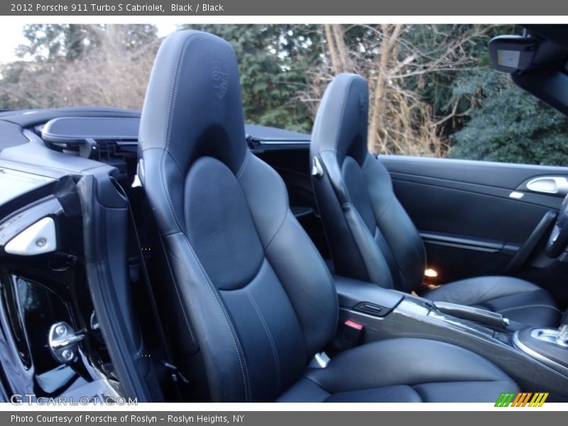 Black / Black 2012 Porsche 911 Turbo S Cabriolet