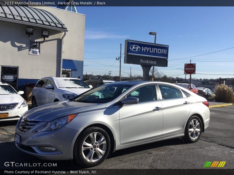 Harbor Gray Metallic / Black 2013 Hyundai Sonata Limited