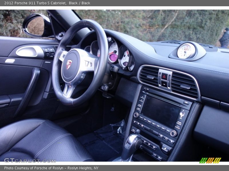Black / Black 2012 Porsche 911 Turbo S Cabriolet