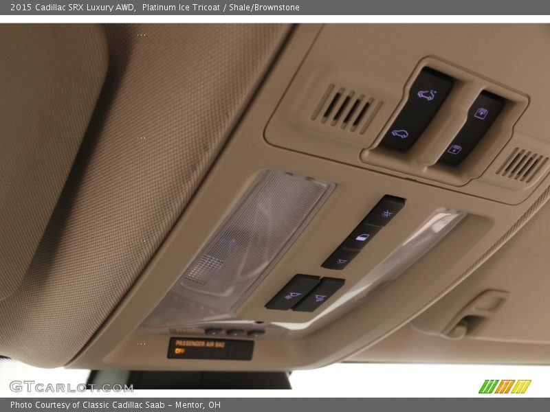 Platinum Ice Tricoat / Shale/Brownstone 2015 Cadillac SRX Luxury AWD