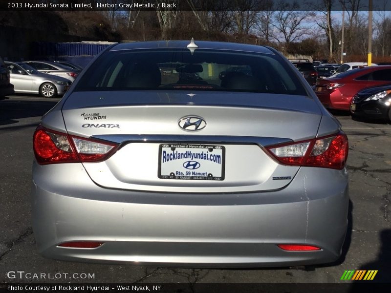 Harbor Gray Metallic / Black 2013 Hyundai Sonata Limited