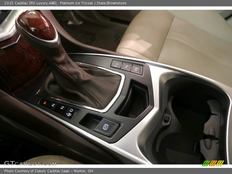 Platinum Ice Tricoat / Shale/Brownstone 2015 Cadillac SRX Luxury AWD