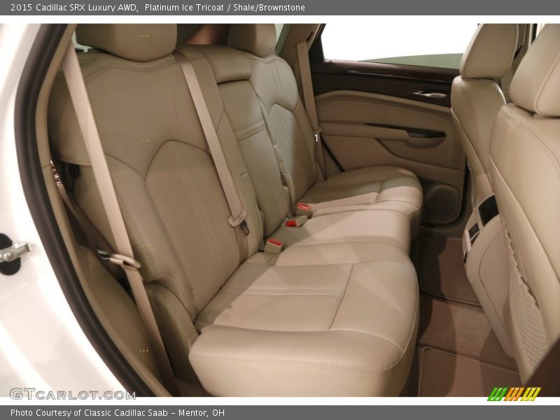 Platinum Ice Tricoat / Shale/Brownstone 2015 Cadillac SRX Luxury AWD