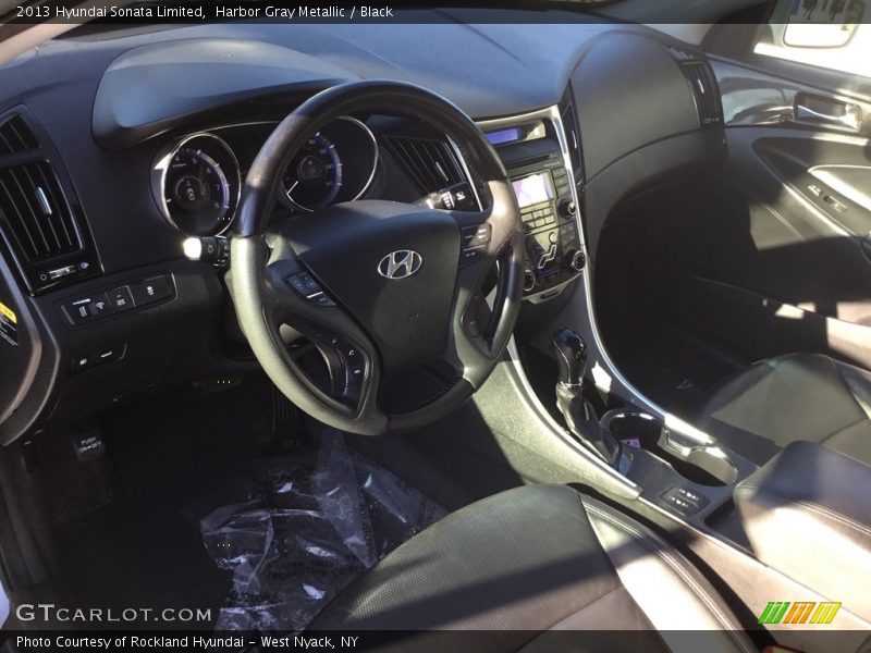 Harbor Gray Metallic / Black 2013 Hyundai Sonata Limited
