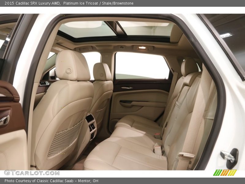 Platinum Ice Tricoat / Shale/Brownstone 2015 Cadillac SRX Luxury AWD