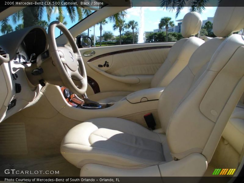 Black / Stone 2006 Mercedes-Benz CLK 500 Cabriolet