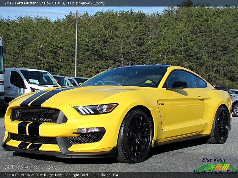 Triple Yellow / Ebony 2017 Ford Mustang Shelby GT350