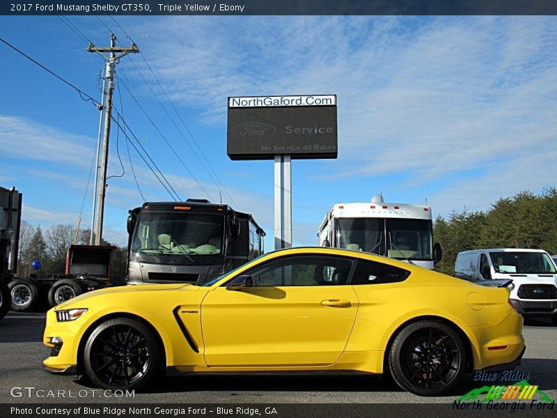 Triple Yellow / Ebony 2017 Ford Mustang Shelby GT350